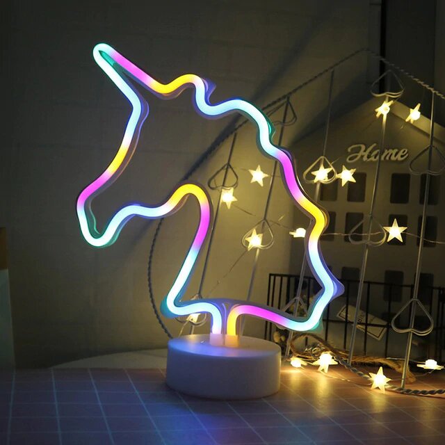 lampe neon licorne