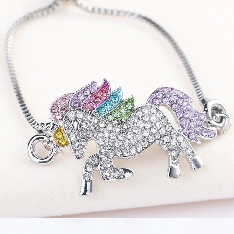 Bracelet licorne argent - monde-licorne