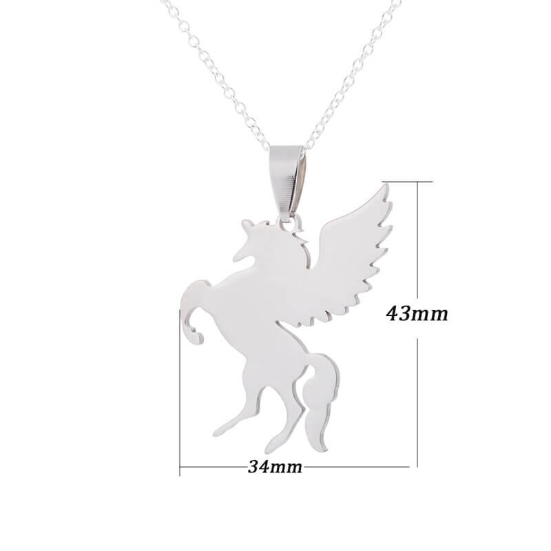 Collier licorne argent - monde-licorne