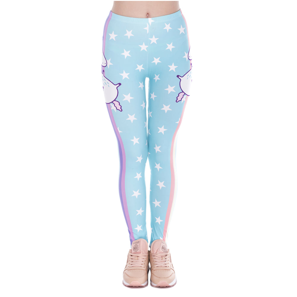 Legging Licorne Bleu
