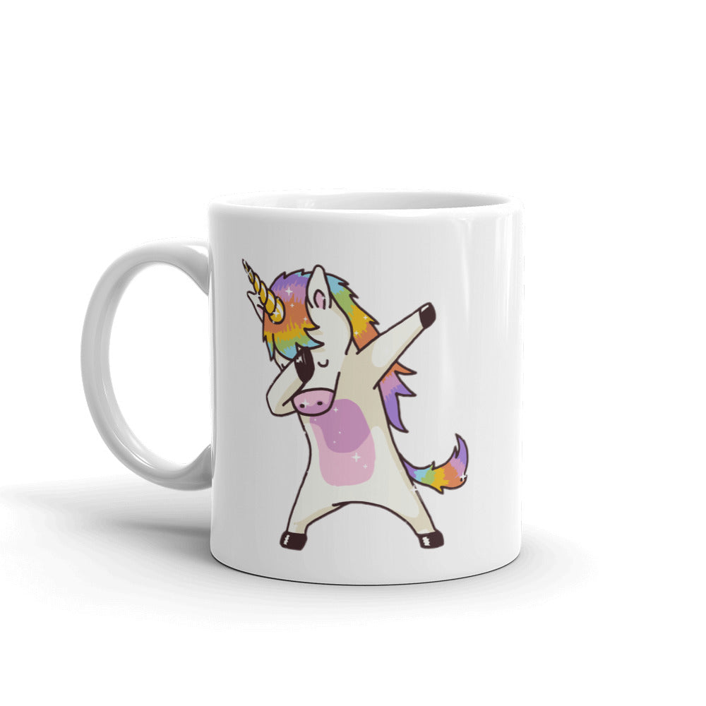 tasse avec licorne qui dab