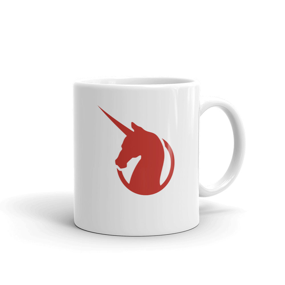 tasse licorne rouge