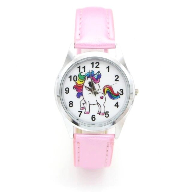 Montre Licorne Rose "Rainbow" - monde-licorne