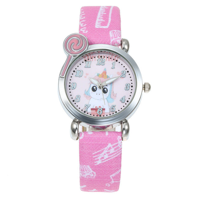 montre licorne pour les filles style kawaii