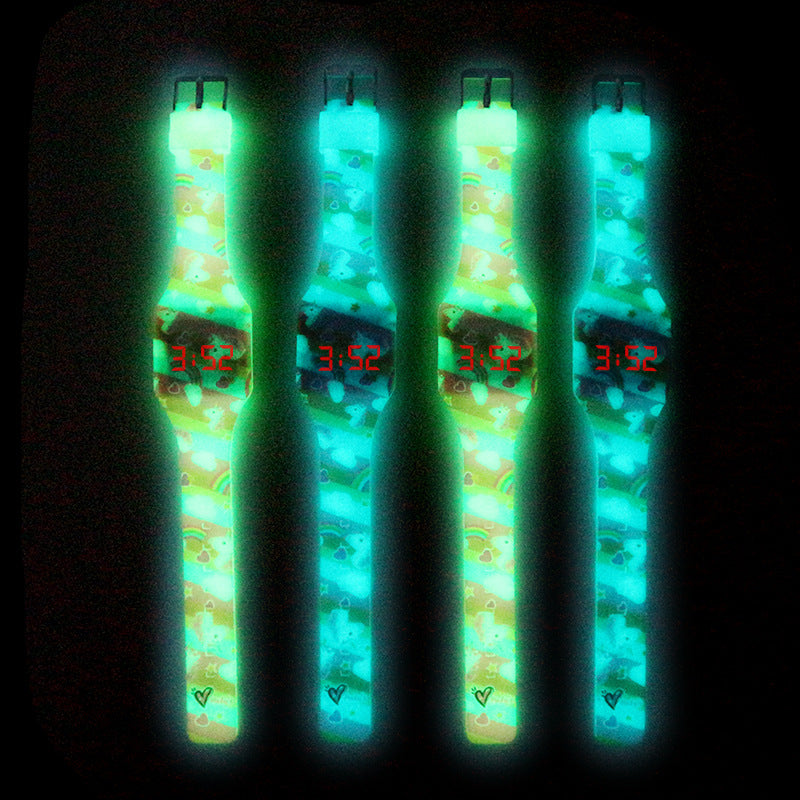 montre licorne lumineuse