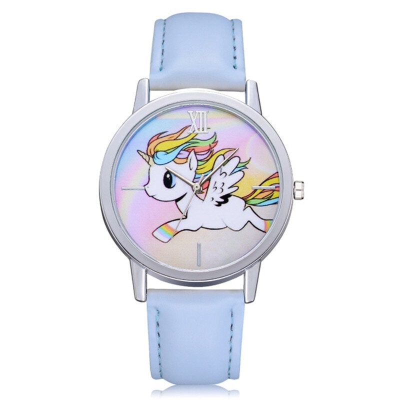 montre ado licorne bleu