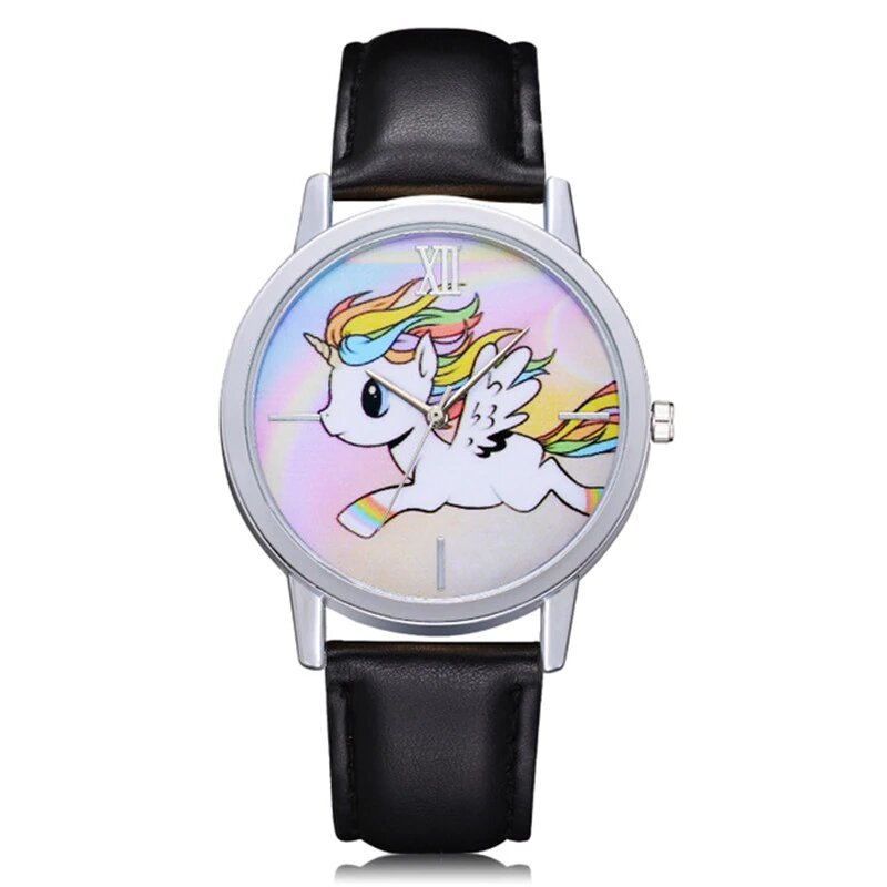 montre ado licorne noir