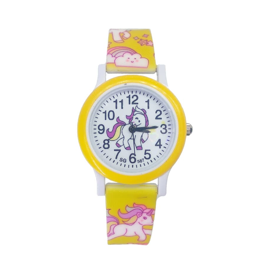 Montre Enfant Licorne jaune
