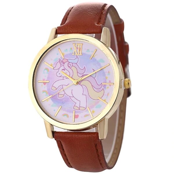 Montre Fillette Licorne cuir