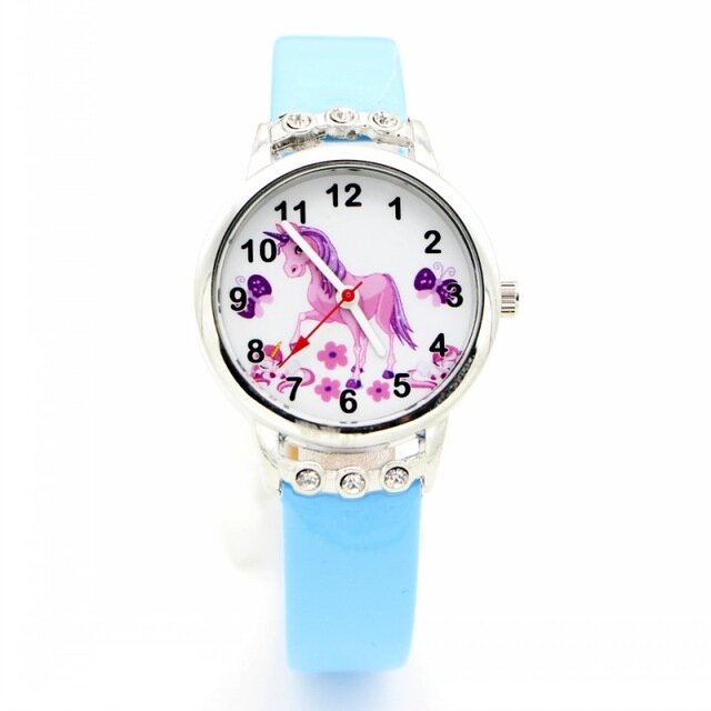 Montre Fine Licorne bleu