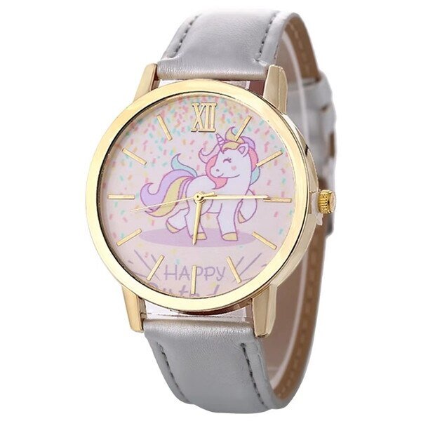 Montre happy Licorne gris