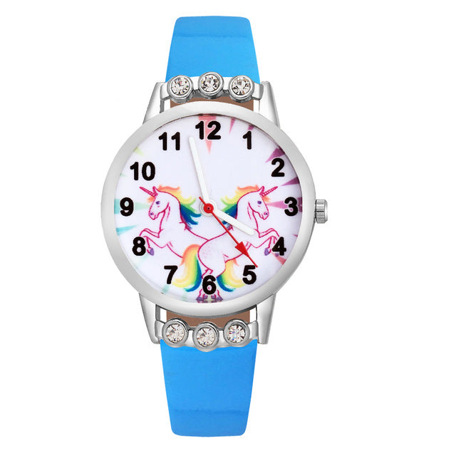 montre licorne en silicone