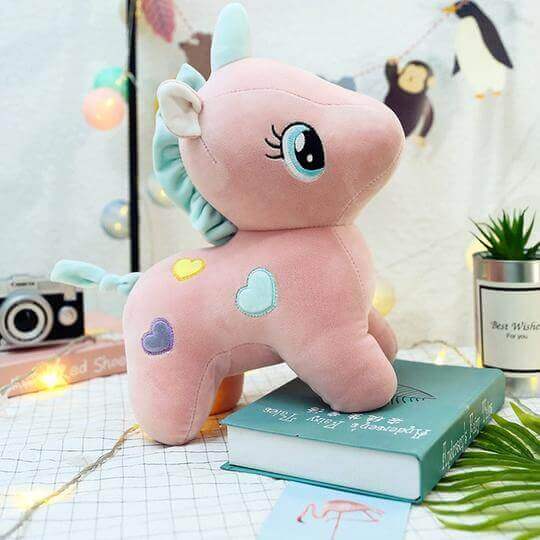 Nounours licorne rose