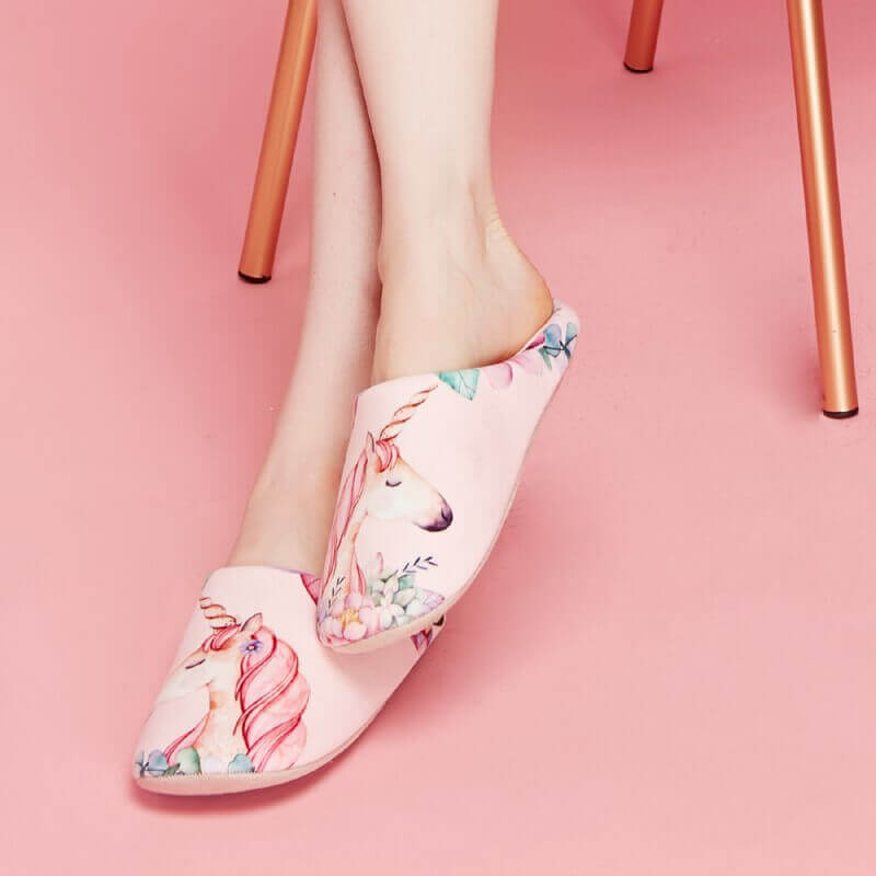 chaussons licorne elegant