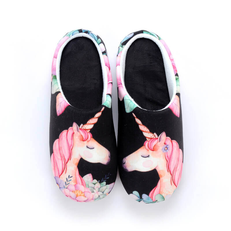 chaussons licorne punk