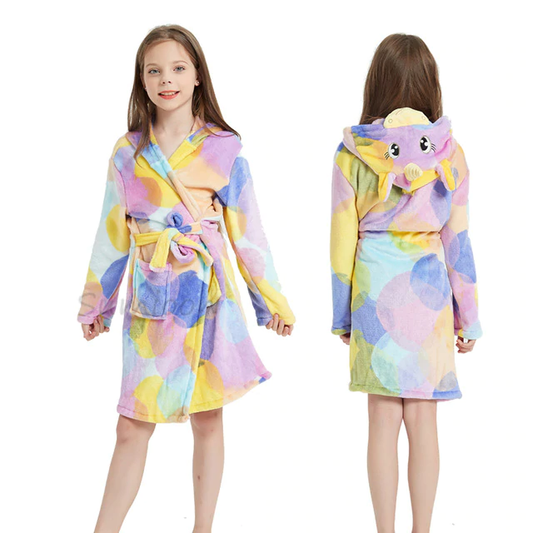 peignoir licorne style enfantin pour fille