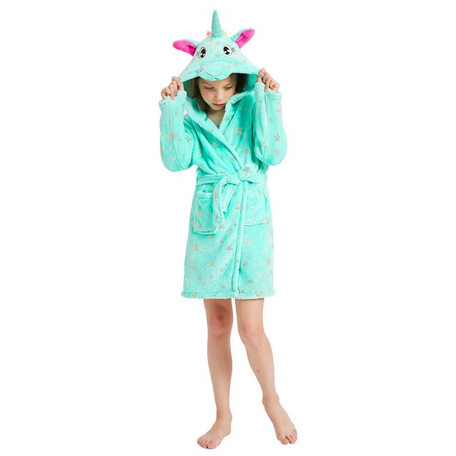 peignoir licorne primaire fille 8 ans