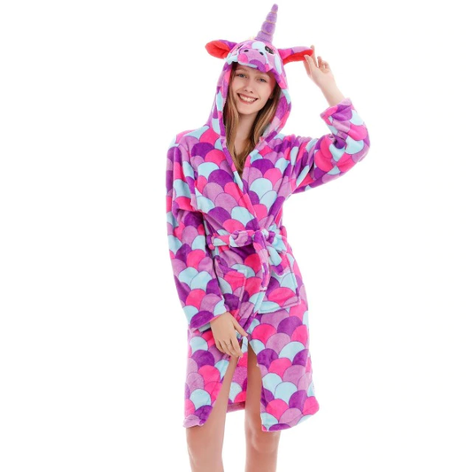 peignoir kawaii licorne femme