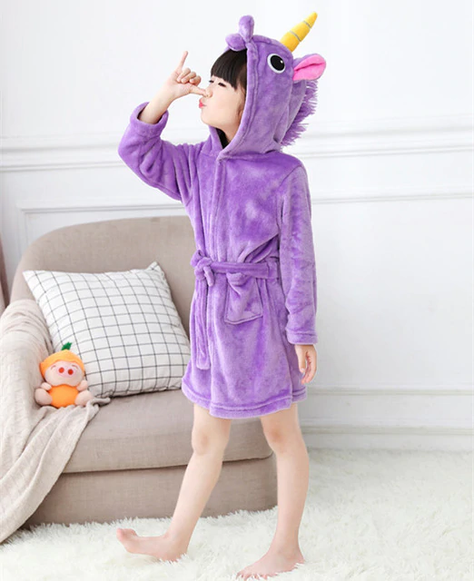 peignoir licorne polaire chaude
