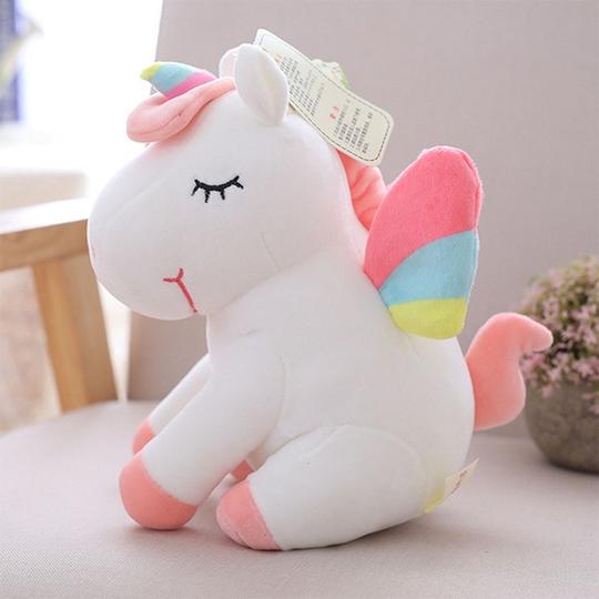 Peluche licorne blanc