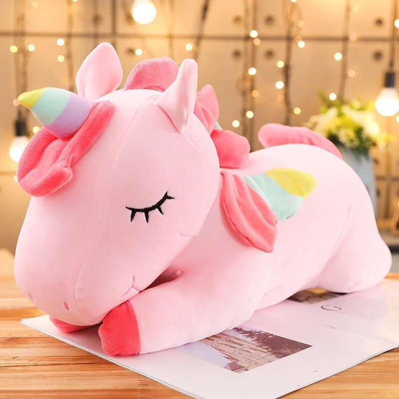 petite peluche licorne rose