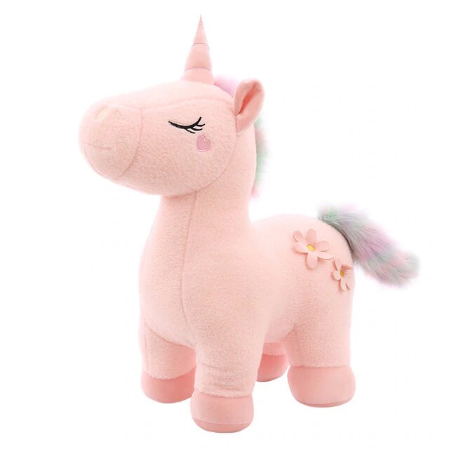 petite peluche licorne rose pour bebe