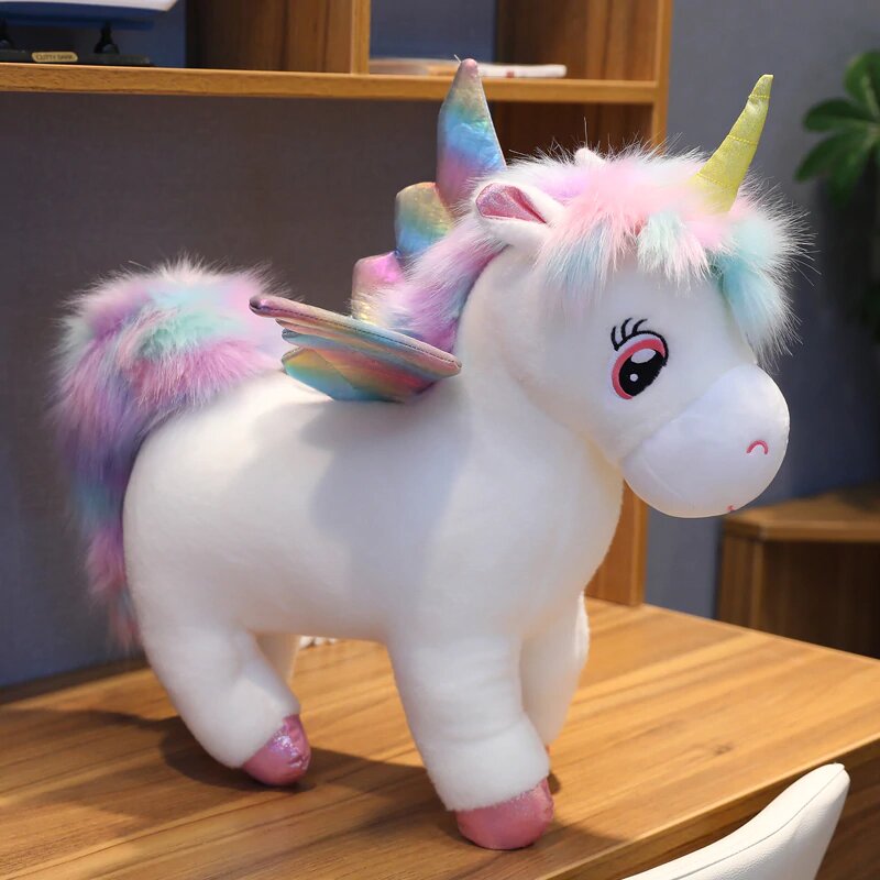 peluche licorne couleur rainbow