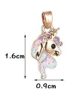 pendentif licorne qui brille