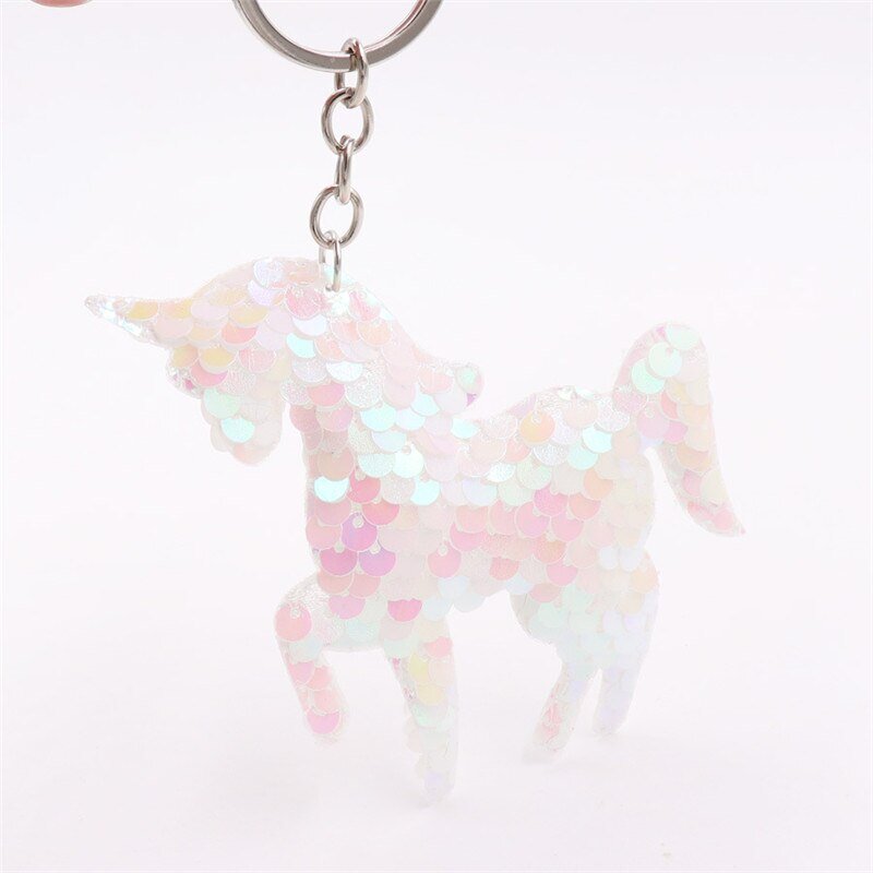 porte-cle-en-paillette-licorne-blanc