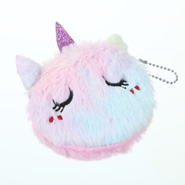 porte monnaie licorne kawaii en peluche