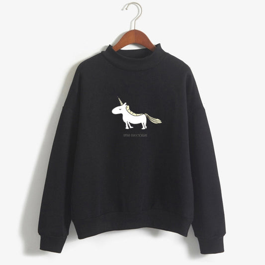 Pull Licorne - Noir "Run Unicorn!" - monde-licorne
