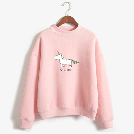 Pull Licorne - Rose "Run Unicorn" - monde-licorne