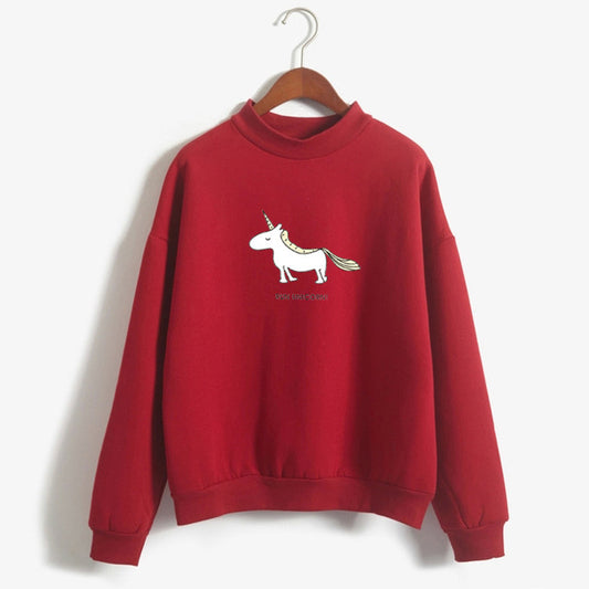 Pull Licorne - Rouge "Run Unicorn!" - monde-licorne