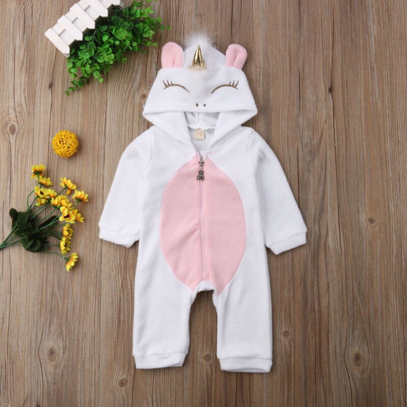 combinaison licorne blanche taille bebe