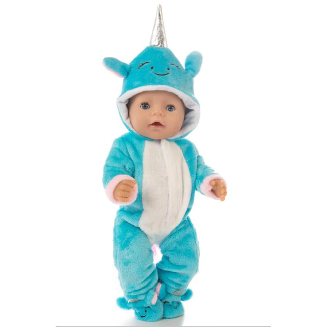 bebe combinaison bleu licorne