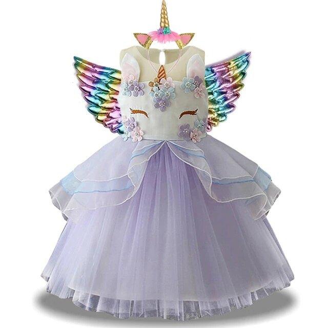 robe licorne pour une fille de 10 ans