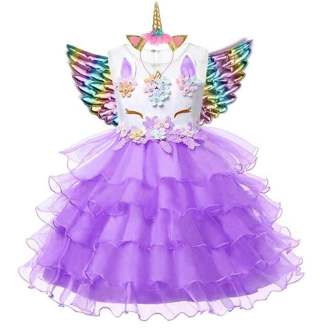 robe licorne pour une fille de 8 ans