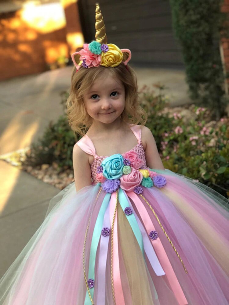 robe de licorne fille