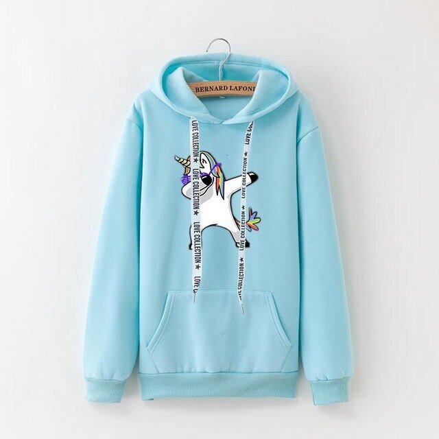 Sweat Bleu Ciel Licorne Dab - monde-licorne