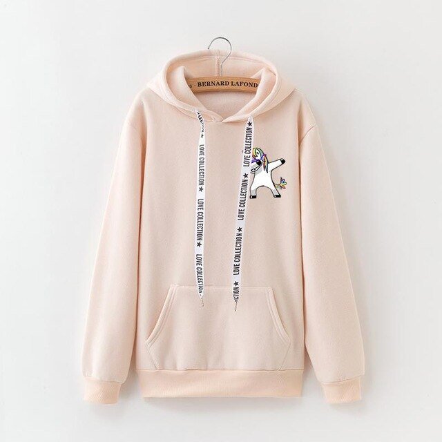 Sweat Beige Dab Licorne - monde-licorne