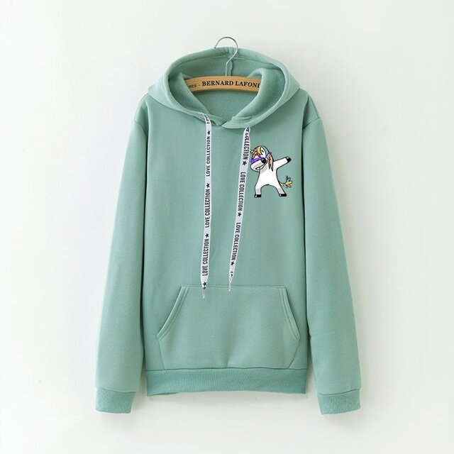 Sweat Vert Dab Licorne - monde-licorne