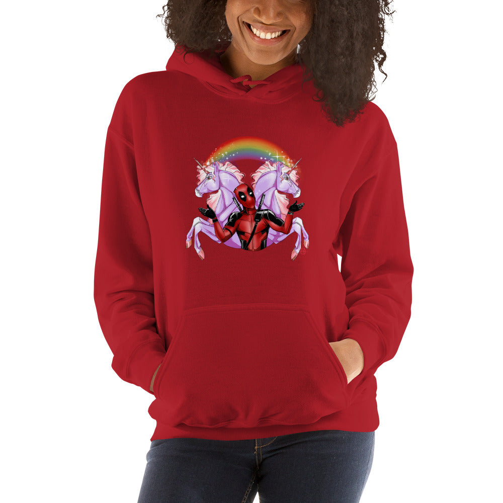 Sweat à Capuche Licorne Deadpool - monde-licorne