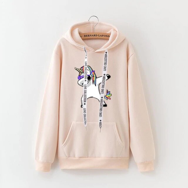 Sweat Beigne Licorne Dab - monde-licorne