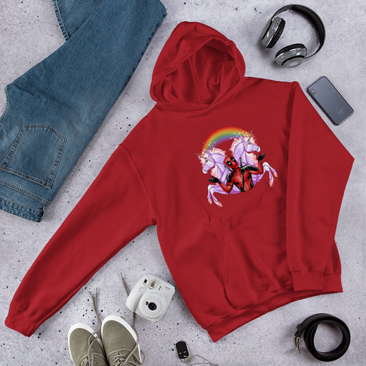 Sweat à Capuche Licorne Deadpool - monde-licorne