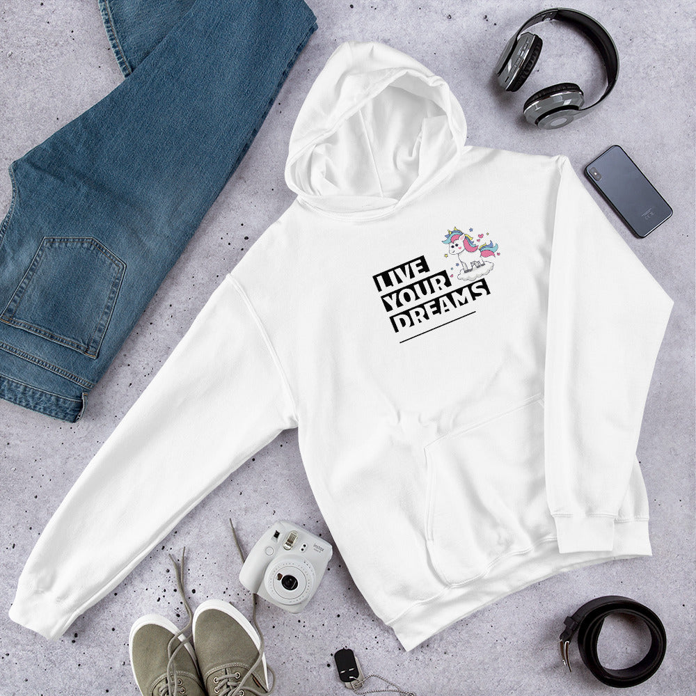 Sweat Licorne - Live Your Dream - monde-licorne