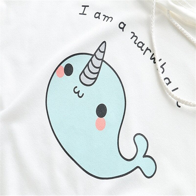 l imprimer kawaii du sweat licorne narval