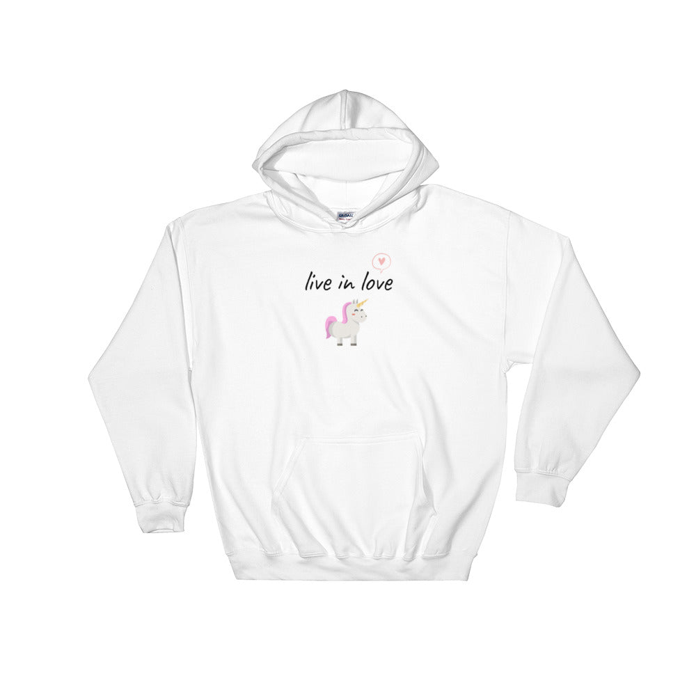 Sweat Licorne - live in love - monde-licorne