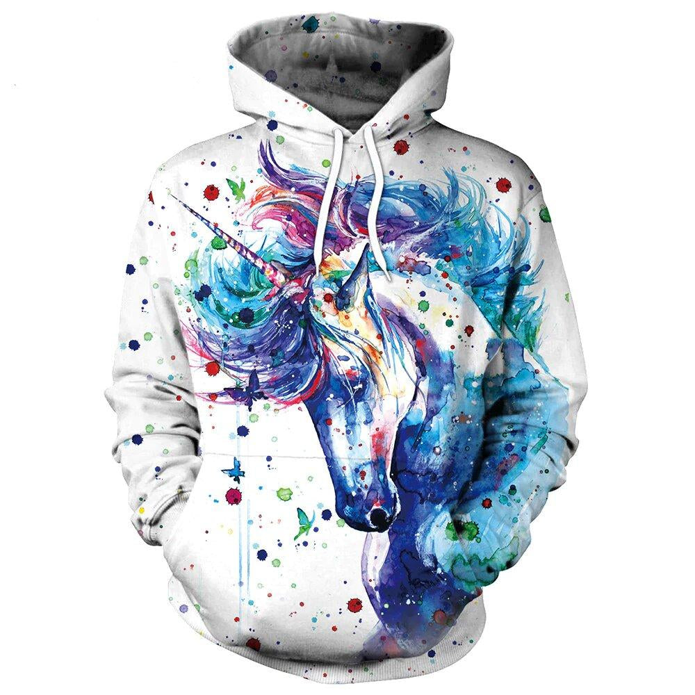 Sweat Licorne Peinture - monde-licorne
