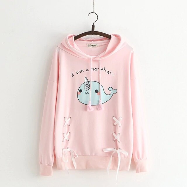 Sweat Licorne Rose Narval