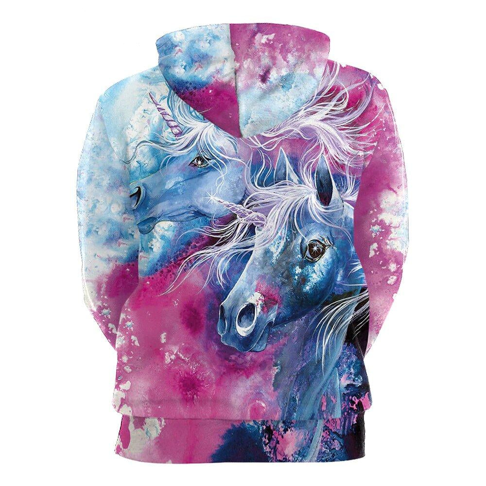 Sweat Licorne Magique de dos